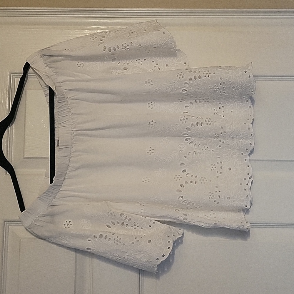 White off the shoulder blouse